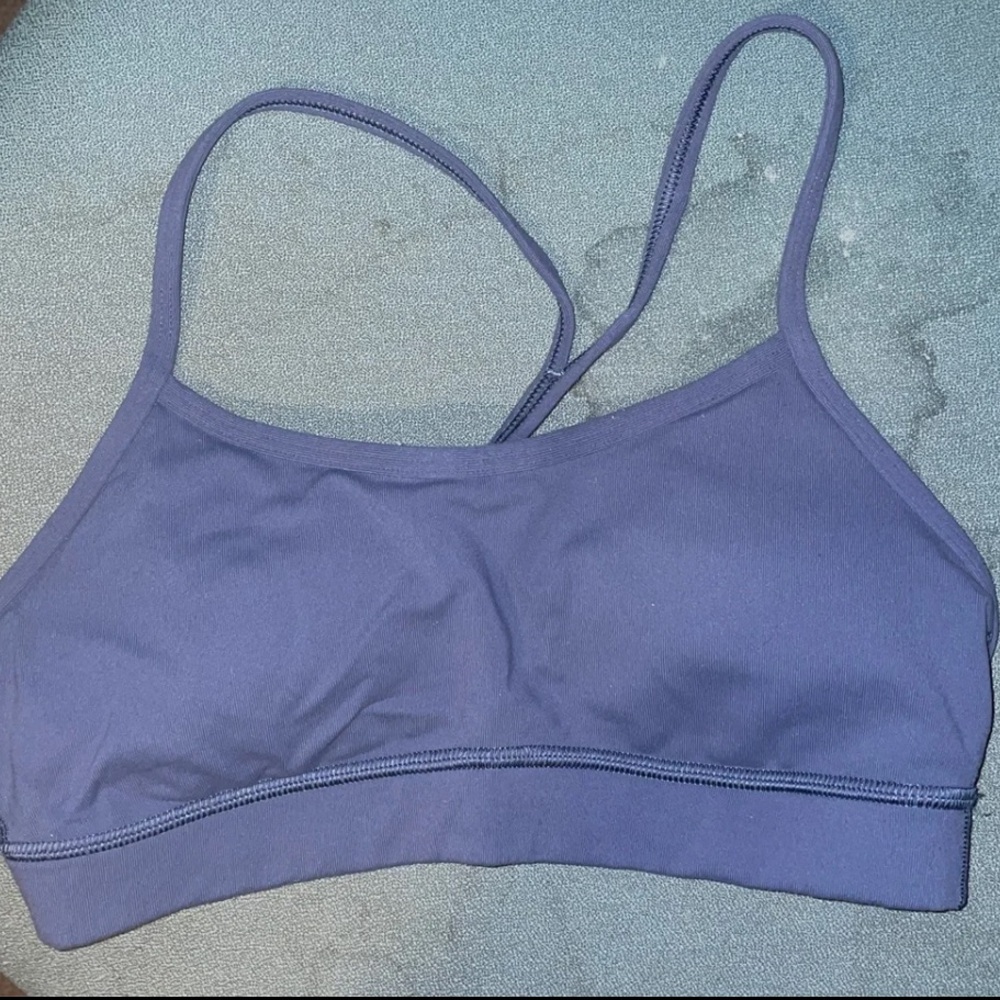 lululemon Flow Y Bra Code Blue Luon Size 6